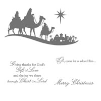 Come To Bethlehem - Clear-Mount Stamp