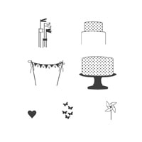 Make A Cake Clear-Mount Stamp Set