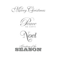 Greetings Of The Season Clear-Mount Stamp Set