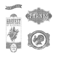 Harvest Of Thanks Clear-Mount Stamp Set