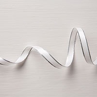 Silver 3/8" Metallic-Edge Ribbon [ 144213 ]