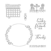 Charming Café Clear-Mount Stamp Set