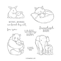 Wildly Happy Cling Stamp Set [ 149408 ]