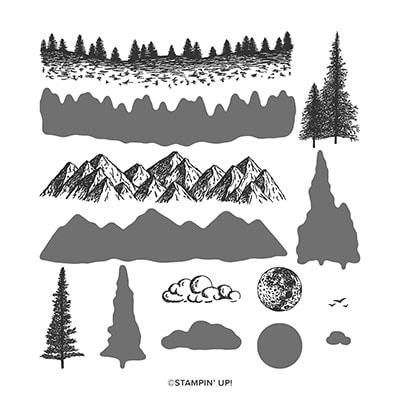 Mountain Air Photopolymer Stamp Set