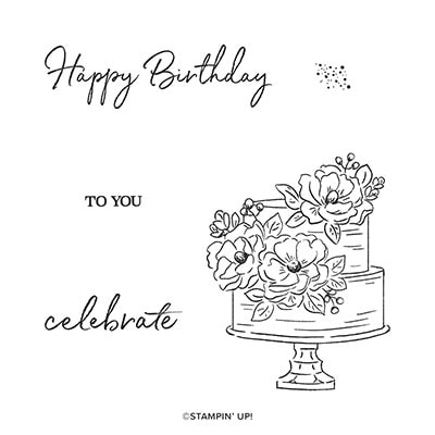 Happy Birthday To You Cling Stamp Set (English)