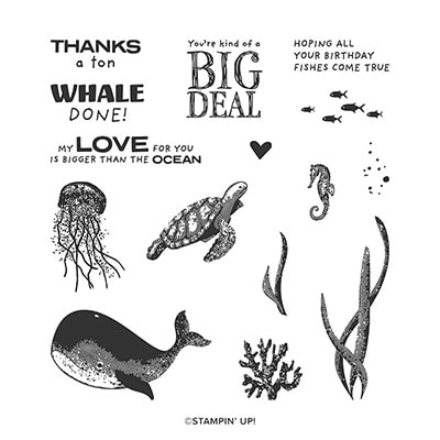 Whale Done Photopolymer Stamp Set (English)