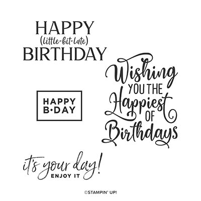 Happiest Of Birthdays Cling Stamp Set (English) [ 152539 ]