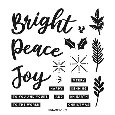 Peace & Joy Photopolymer Stamp Set [ 153430 ]