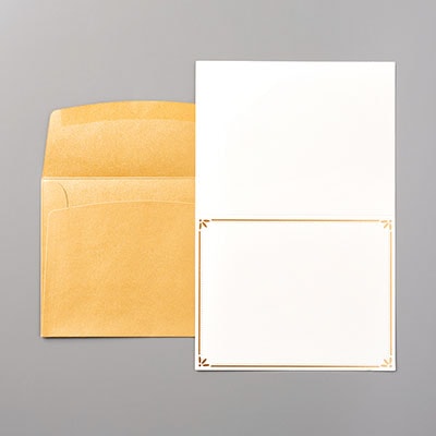 Gold Cards & Envelopes