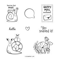 Snailed It Cling Stamp Set