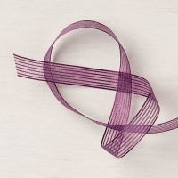 Blackberry Bliss Striped Ribbon