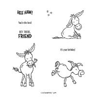 Darling Donkeys Cling Stamp Set
