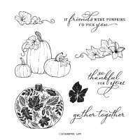 Pretty Pumpkins Cling Stamp Set [ 156472 ]
