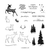 Peaceful Deer Photopolymer Stamp Set (English)