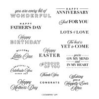 Celebrating You Cling Stamp Set (English)