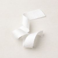 White 3/4" (1.9 Cm) Frayed Ribbon