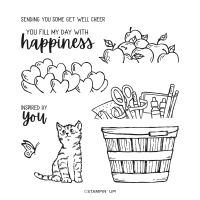 Cheerful Basket Photopolymer Stamp Set (English)