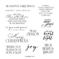 Brightest Glow Cling Stamp Set (English)