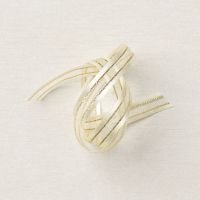 Gold & Vanilla 3/8" (1 Cm) Satin Edged Ribbon