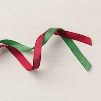 Real Red & Garden Green 3/8" (1 Cm) Ribbon Combo Pack