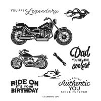 Legendary Ride Cling Stamp Set (English)