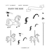 Carousel Horses Photopolymer Stamp Set (English) [ 161463 ]