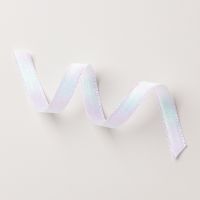 White 1/2" (1.3 Cm) Iridescent Ribbon