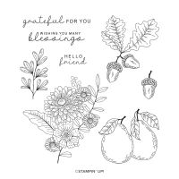 Fruitful Blessings Cling Stamp Set (English) [ 162203 ]
