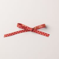 Real Red & Gold 3/8" (1 Cm) Dotted Ribbon [ 162353 ]