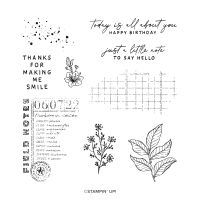 Notes Of Nature﻿ Cling Stamp Set (English)