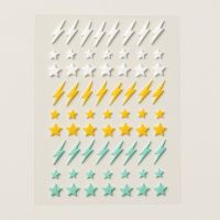 Adhesive Backed Lightning & Stars [ 162709 ]