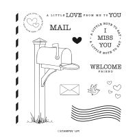 Sending Love Cling Stamp Set (English)