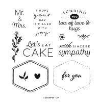 Heartfelt Hexagon Photopolymer Stamp Set (English)