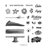 Cake Fancy Photopolymer Stamp Set (English)