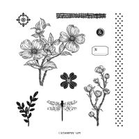 Detailed Dogwood Cling Stamp Set [ 162953 ]