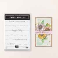 Sweetly Scripted Cling Stamp Set (English)