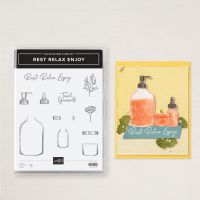 Rest Relax Enjoy Photopolymer Stamp Set (English)