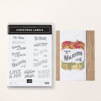 Christmas Labels Photopolymer Stamp Set (English)