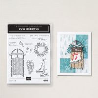 Set De Tampons En Résine Luge Décorée (Français)