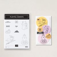 Playful Ghosts Cling Stamp Set (English)