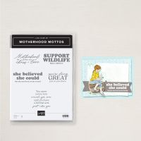 Motherhood Mottos Cling Stamp Set (English) [ 164765 ]