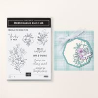 Memorable Blooms Cling Stamp Set (English)