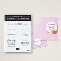 Sharing Loving Crafting Photopolymer Stamp Set (English)