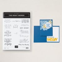 The Right Words Cling Stamp Set (English) [ 165316 ]