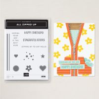 All Zipped Up Cling Stamp Set (English)