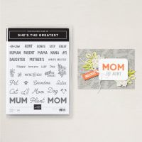 She's The Greatest Photopolymer Stamp Set (English)