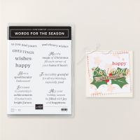 Words For The Season Cling Stamp Set (English) [ 165716 ]