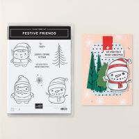Festive Friends Cling Stamp Set (English) [ 166035 ]