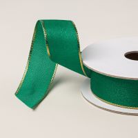 Shaded Spruce & Gold Edged 7/8" (2.2 Cm) Ribbon [ 166078 ]
