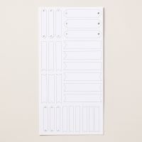 White Die Cut Word Strips